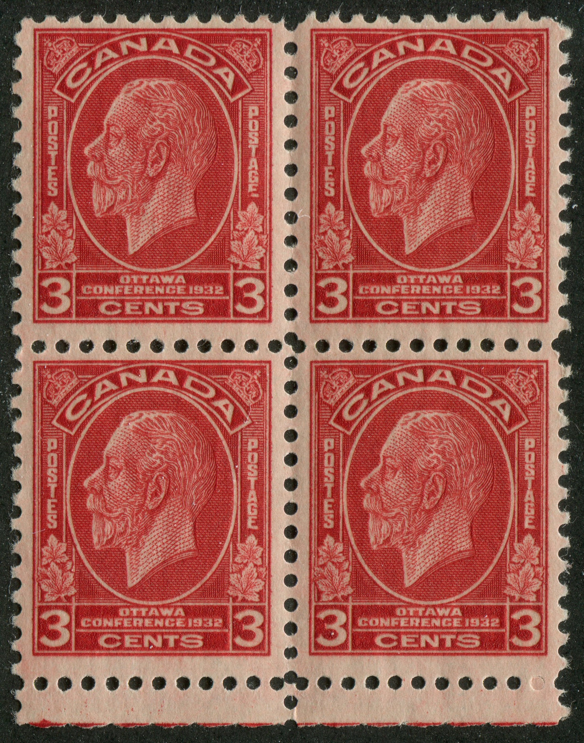 0192CA2309 - Canada #192i - Mint Block of 4, &#39;Broken E&#39;