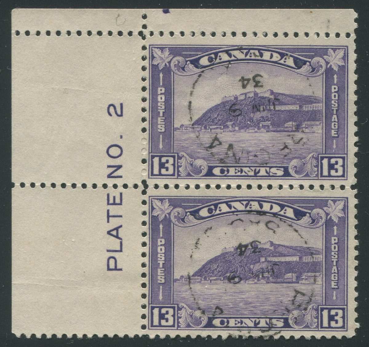 0201CA2306 - Canada #201 Plate Pair