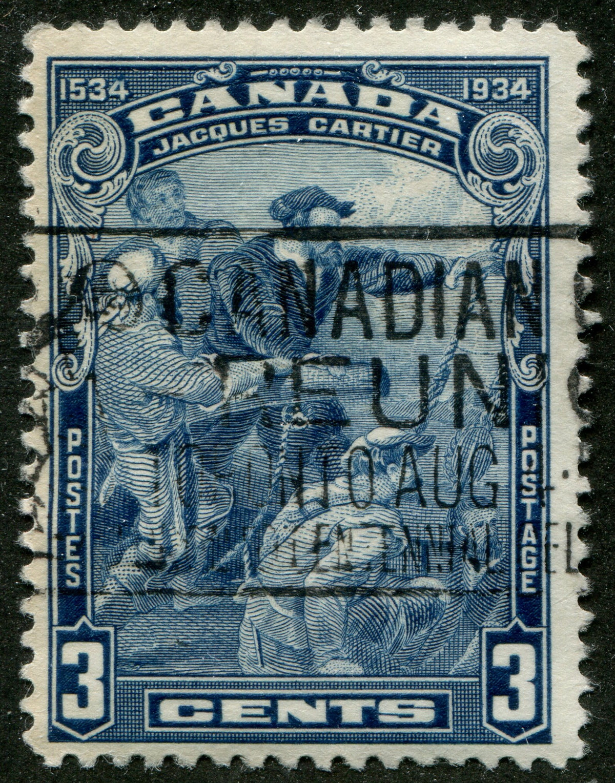 0208CA2511 - Canada #208 - Used 'Topless 4' Variety