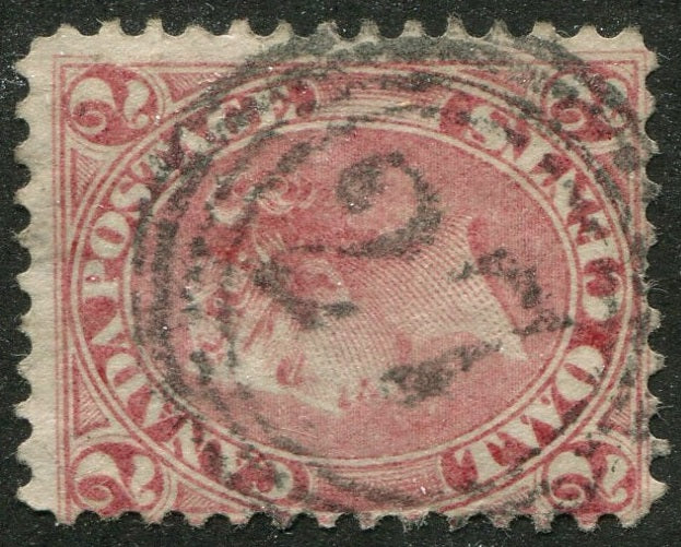 0020CA2604 - Canada #20 - 4-Ring Numeral Cancel '27'