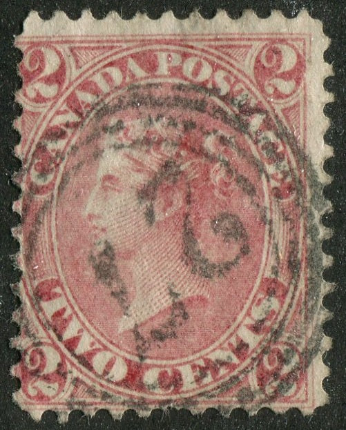 0020CA2604 - Canada #20 - 4-Ring Numeral Cancel '27'