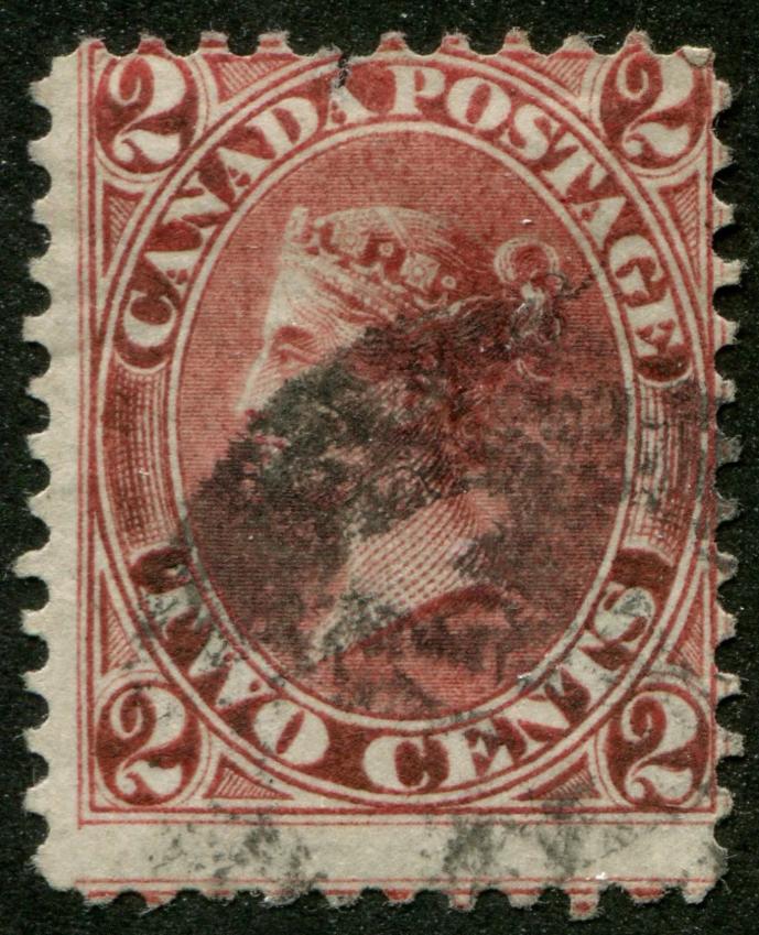 0020CA2505 - Canada #20iii - Used Engraver&#39;s Slip