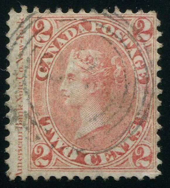 0020CA2502 - Canada #20iv Imprint Copy