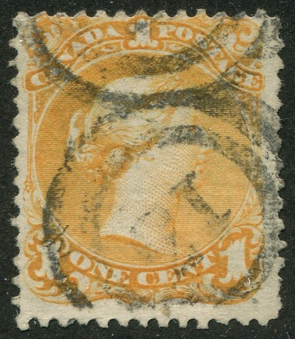 0023CA2511 - Canada #23, 2-Ring Numeral Cancel '13'