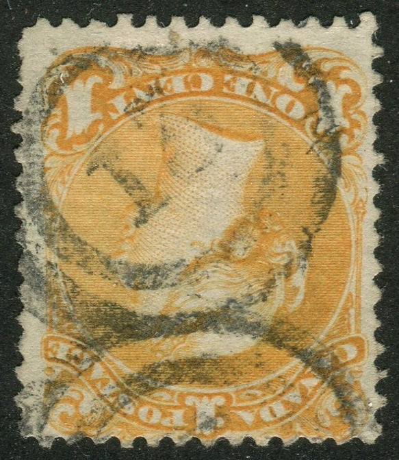 0023CA2511 - Canada #23, 2-Ring Numeral Cancel '13'