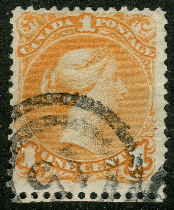 0023CA2604 - Canada #23, 2-Ring Numeral Cancel '15'
