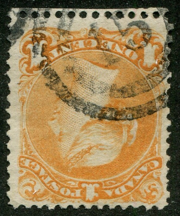 0023CA2604 - Canada #23, 2-Ring Numeral Cancel '15'