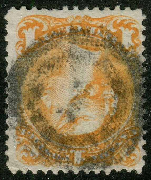 0023CA2508 - Canada #23 - 2-Ring Numeral Cancel &#39;1&#39;