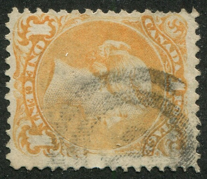 0023CA2404 - Canada #23 - 2-Ring Numeral Cancel &#39;2&#39;