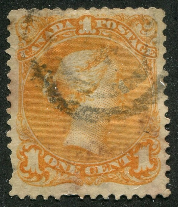 0023CA2608 - Canada #23 - 2-Ring Numeral Cancel '4'