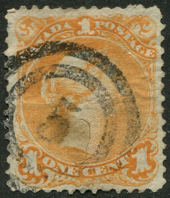 0023CA2604 - Canada #23 - 2-Ring Numeral Cancel '5'