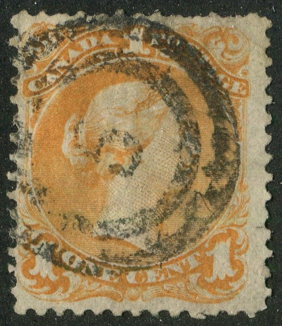 0023CA2604 - Canada #23 - 2-Ring Numeral Cancel '5'
