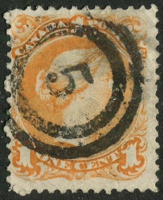 0023CA2604 - Canada #23 - 2-Ring Numeral Cancel '5'