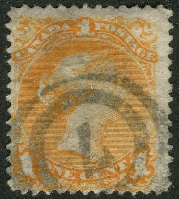 0023CA2604 - Canada #23 - 2-Ring Numeral Cancel '7'