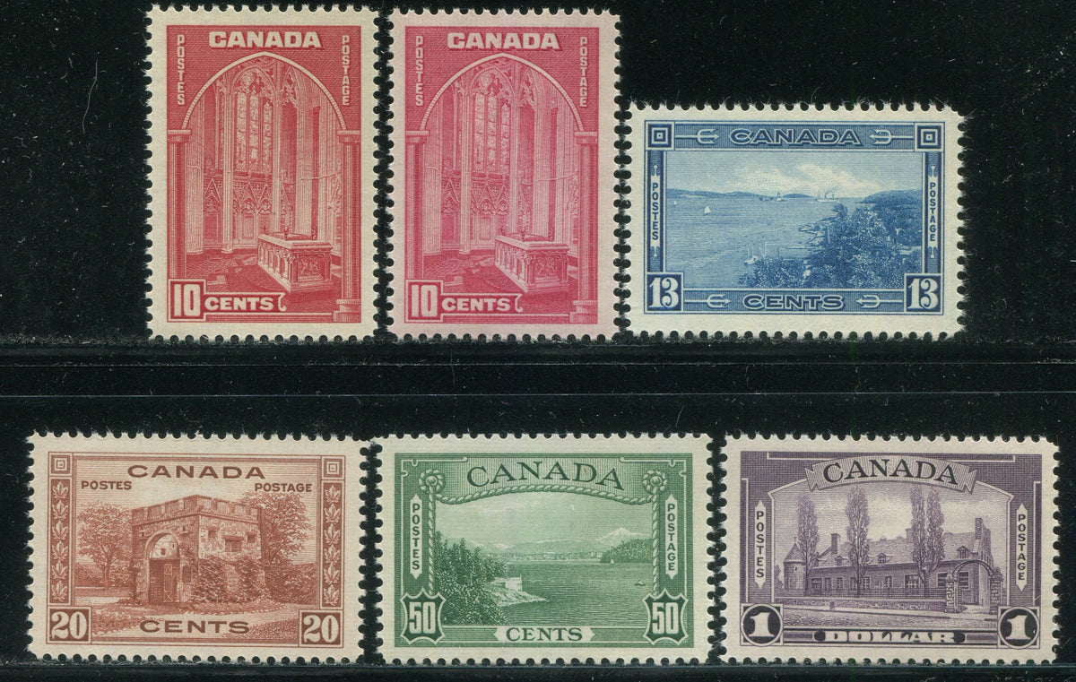 0241CA2603 - Canada #241, 241a, 242-245 Set