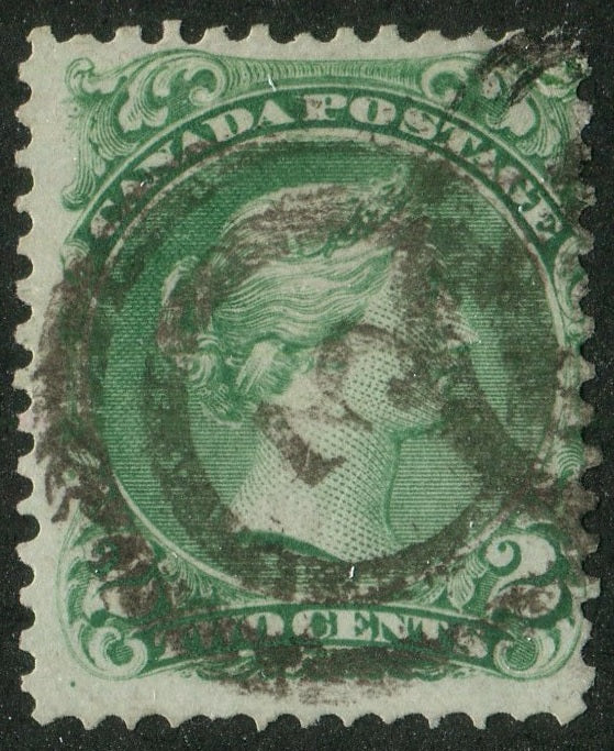0024CA2609 - Canada #24 - 2-Ring Numeral Cancel '3'