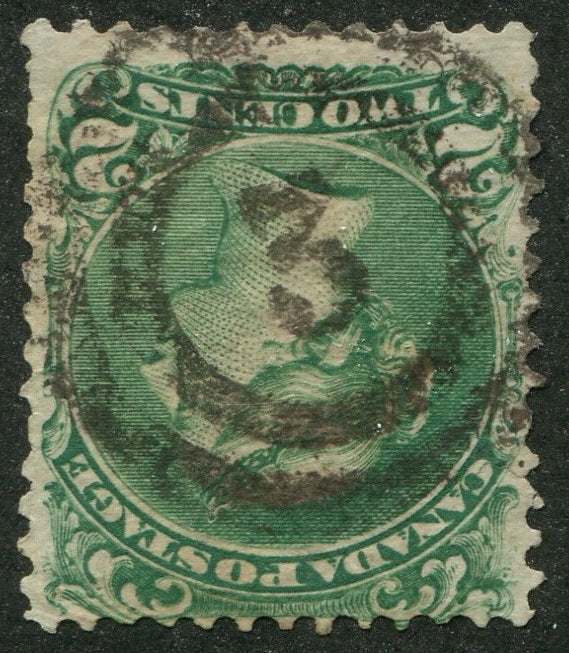 0024CA2609 - Canada #24 - 2-Ring Numeral Cancel '3'