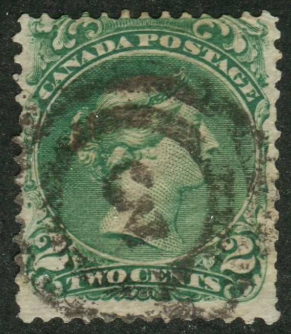 0024CA2609 - Canada #24 - 2-Ring Numeral Cancel '3'
