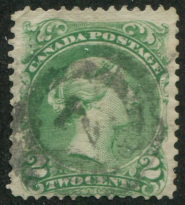 0024CA2609 - Canada #24 - 2-Ring Numeral Cancel '7'