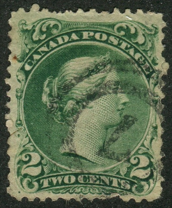 0024CA2609 - Canada #24 - 2-Ring Numeral Cancel '7'