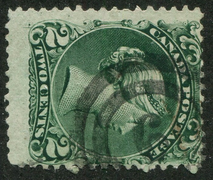 0024CA2609 - Canada #24i - 2-Ring Numeral Cancel '6'