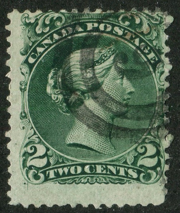 0024CA2609 - Canada #24i - 2-Ring Numeral Cancel '6'