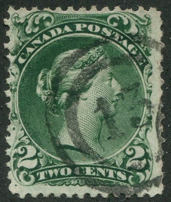 0024CA2510 - Canada #24iv - 2-Ring Numeral Cancel &#39;13&#39;