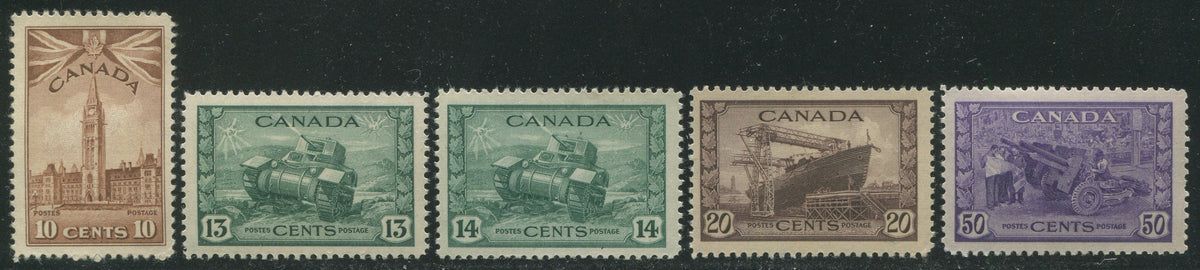 0257CA2305 - Canada #257-261 Short Set