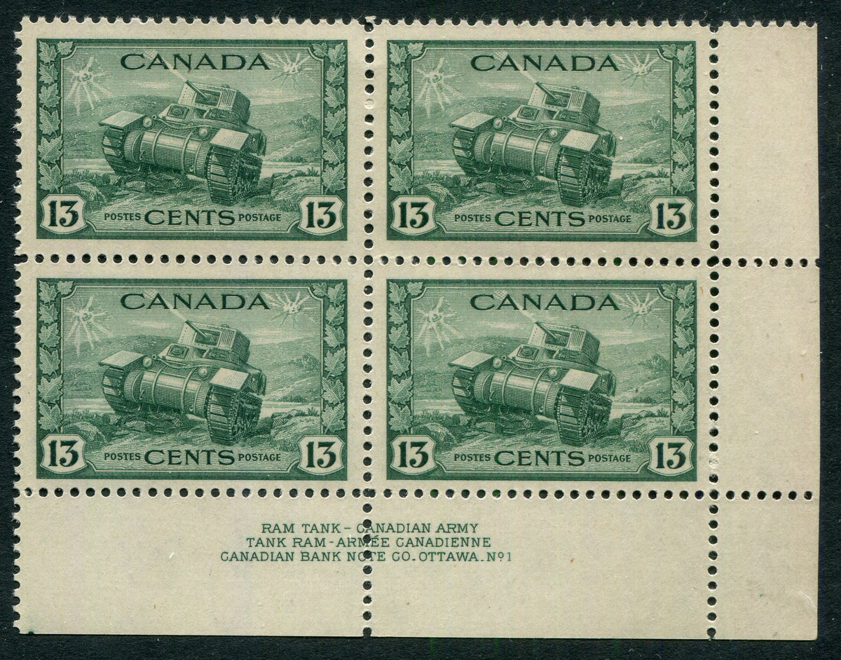 0258CA2604 - Canada #258 Plate Block