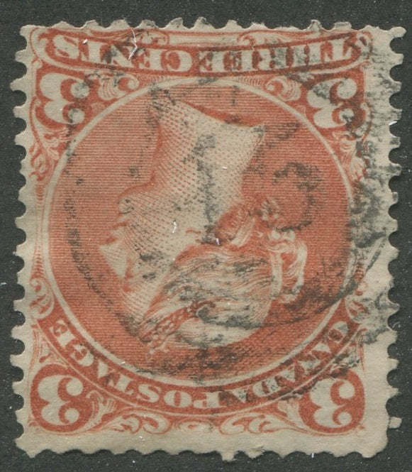 0025CA2404 - Canada #25 - 2-Ring Numeral Cancel &#39;15&#39;