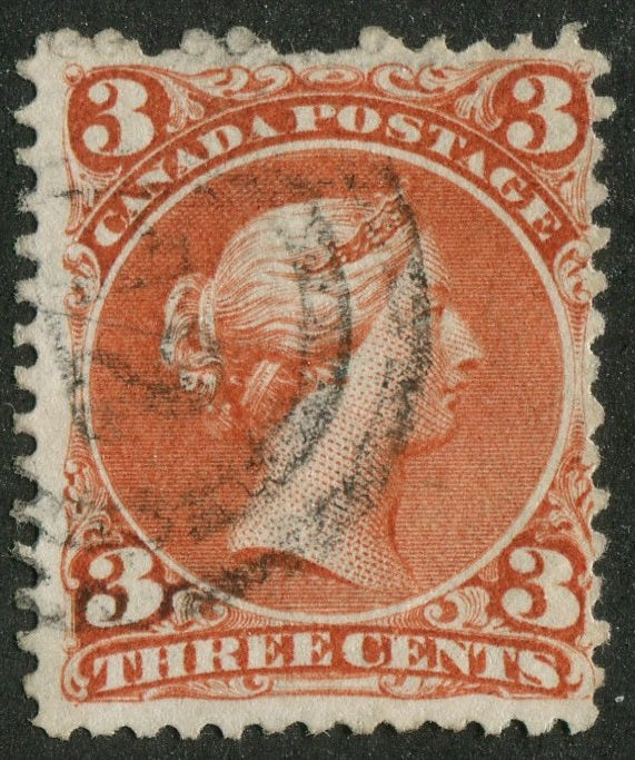 0025CA2609 - Canada #25 - 2-Ring Numeral Cancel '12'