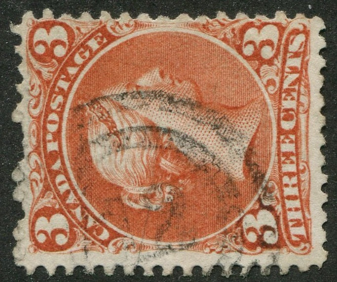 0025CA2609 - Canada #25 - 2-Ring Numeral Cancel '12'