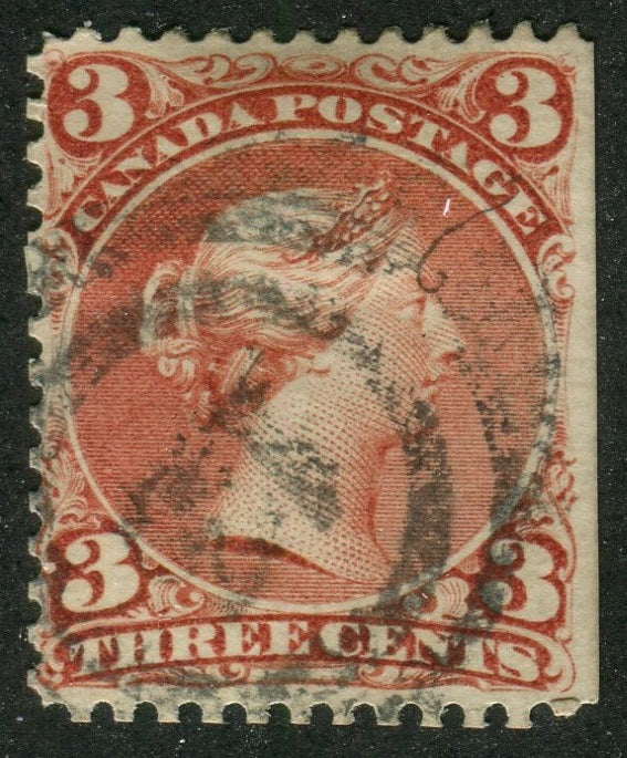 0025CA2608 - Canada #25 - 2-Ring Numeral Cancel '13'