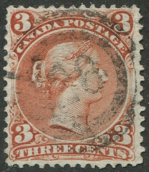 0025CA2603 - Canada #25 - 2-Ring Numeral Cancel '26'