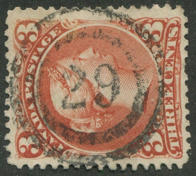 0025CA2603 - Canada #25 - 2-Ring Numeral Cancel '29'