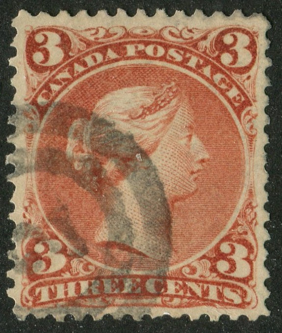 0025CA2609 - Canada #25 - 2-Ring Numeral Cancel '2'