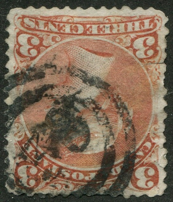 0025CA2609 - Canada #25 - 2-Ring Numeral Cancel '38'