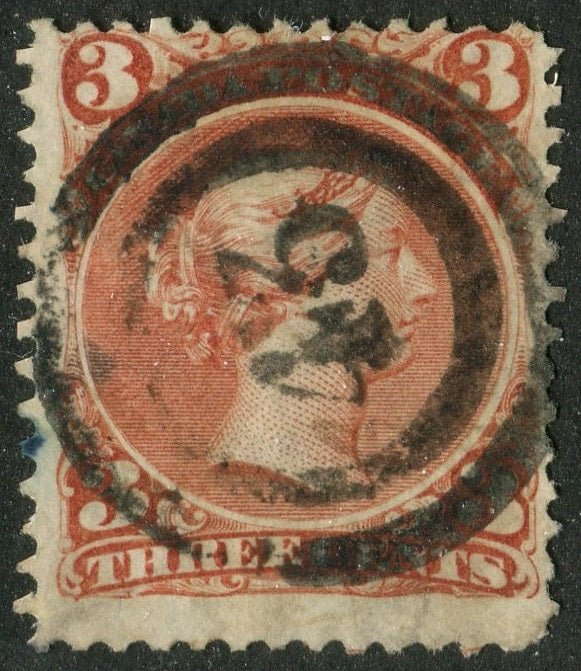 0025CA2604 - Canada #25 - 2-Ring Numeral Cancel '43'