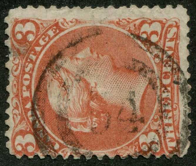 0025CA2510 - Canada #25 - 2-Ring Numeral Cancel &#39;54&#39;