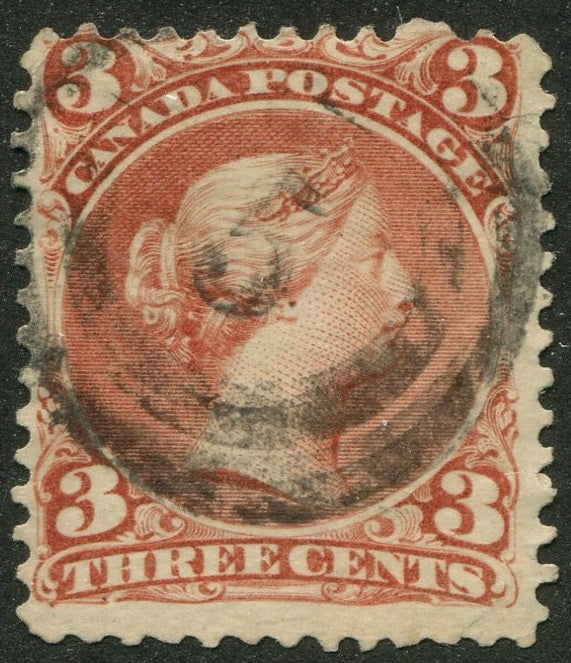 0025CA2604 - Canada #25 - 2-Ring Numeral Cancel '5'