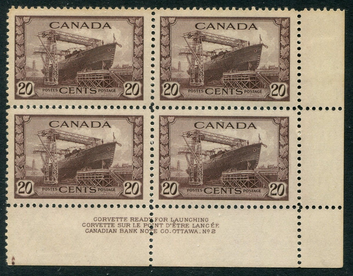 0260CA2604 - Canada #260 Plate Block