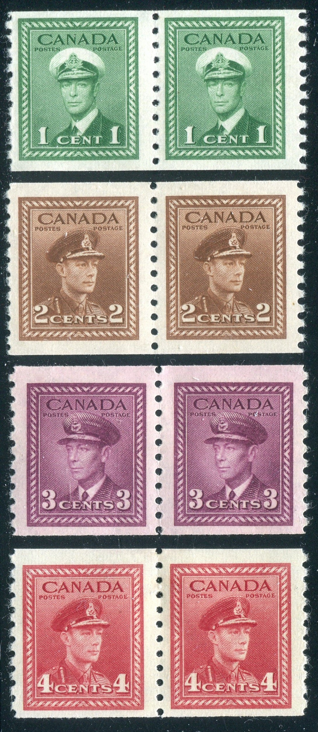 0278CA2502 - Canada #278-281 Pair Set