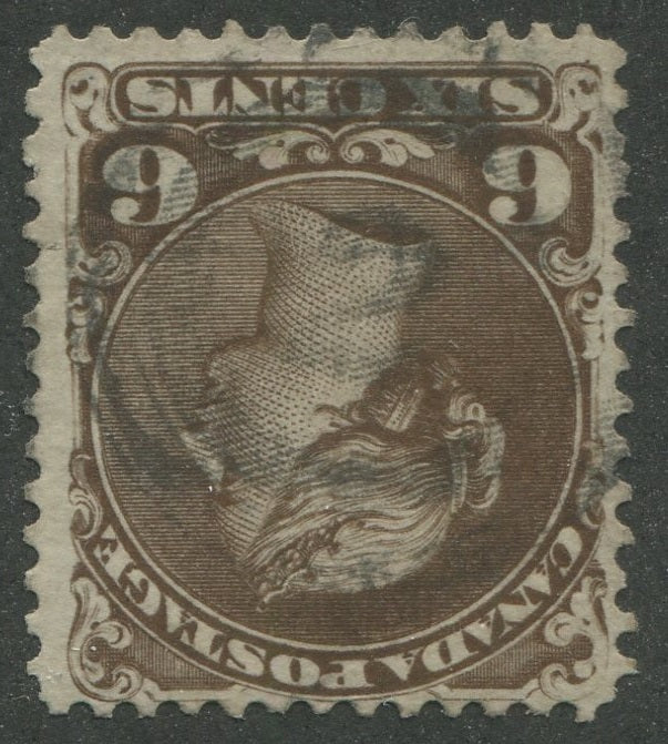 0027CA2404 - Canada #27 - 2-Ring Numeral Cancel &#39;2&#39;