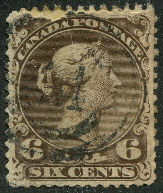 0027CA2511 - Canada #27, 2-Ring Numeral Cancel '44'