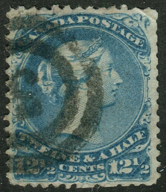 0028CA2604 - Canada #28 - 2-Ring Numeral Cancel '3'