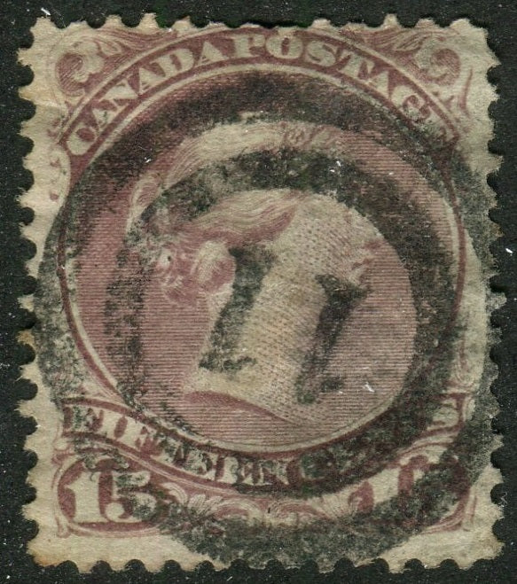 0029CA2604 - Canada #29 - 2-Ring Numeral Cancel '11'