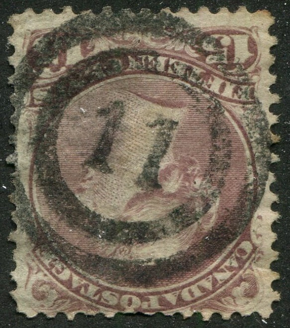 0029CA2604 - Canada #29 - 2-Ring Numeral Cancel '11'
