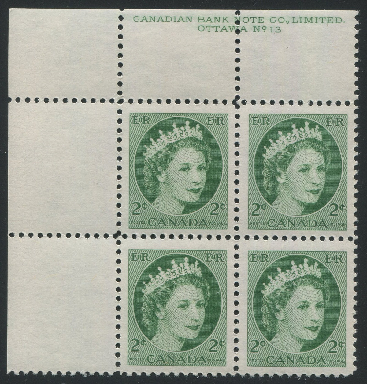 0338CA2310 - Canada #338iii Mint Plate Block