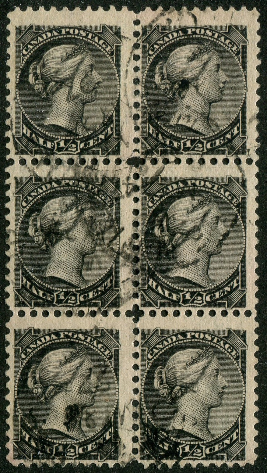 0034CA2610 - Canada #34 Block of 6