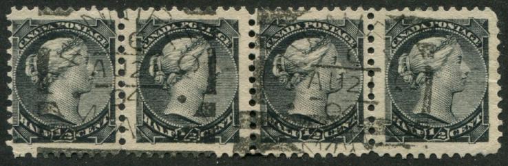 0034CA2502 - Canada #34 Strip of 4